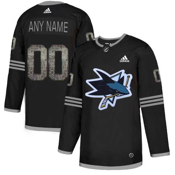 Customized Men's Sharks Any Name & Number Black Shadow Logo Print Adidas Jersey,We sell and wholesale Customized Men's Sharks Any Name & Number Black Shadow Logo Print Adidas Jersey on line form chian!